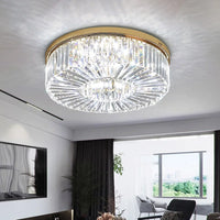 Lustre moderne Or Lustre Luxe Cristal LED Dimmable