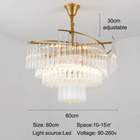 Lustre Cristal Luxe LED