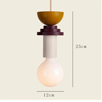 Suspension LED luminaire bois nordique - Lampe restaurant chambre maison - Déco luminaire