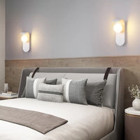 Applique murale LED en verre givré pour intérieur