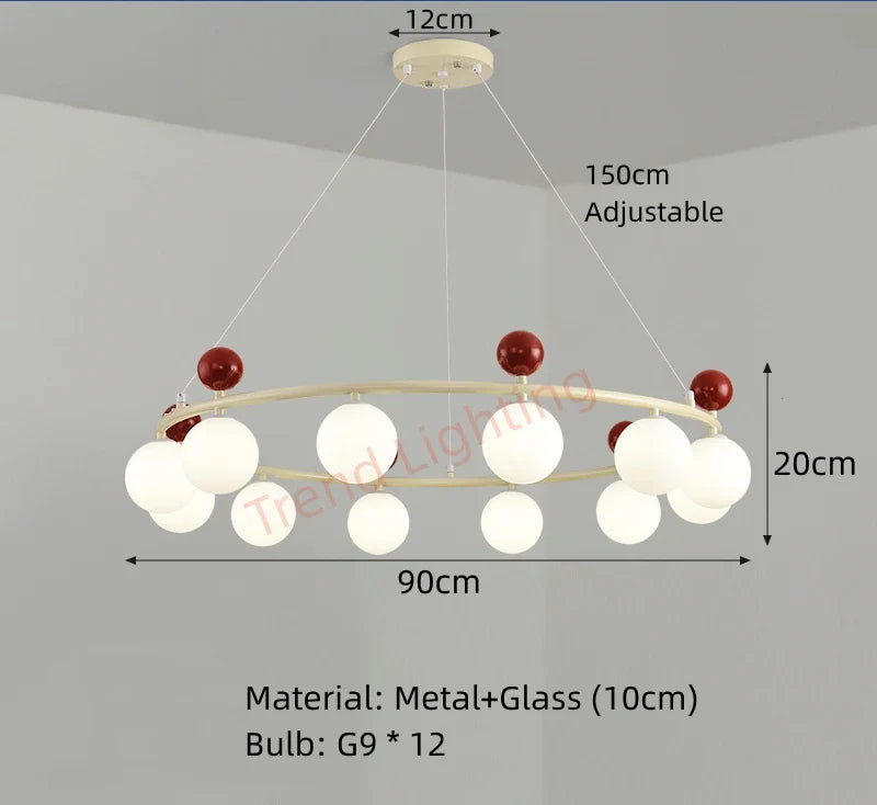 Lustre en verre et métal au design dynamique pour sublimer votre intérieur