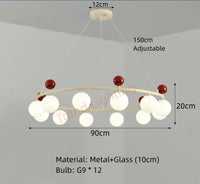 Lustre en verre et métal au design dynamique pour sublimer votre intérieur