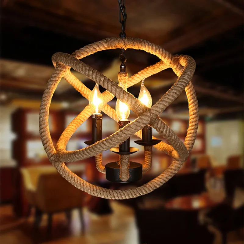 Suspension rustiques industrielles lampe d'intérieur