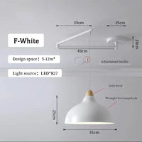 Lustres à bascule LED pour table à manger nordique