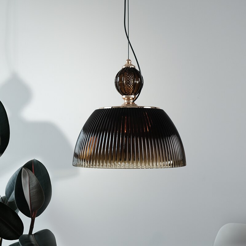 Suspension Lorm - Style rétro avec abat-jour en verre