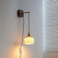 Applique Murale LED Noyer Cuivre - Élégance Moderne