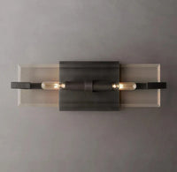 Appliques linéaires rétro LED en verre transparent - Prestige Lumière