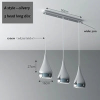 Suspension LED élégante à triple tête