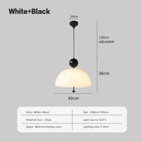 Suspension Champignon Nordique en Verre LED