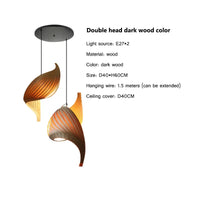 Suspension nordique en bois naturel