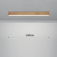 Lustre LED Bois Nordique Minimaliste