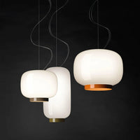 Suspension LED en verre au design scandinave contemporain