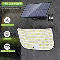 Projecteurs solaires LED Ultra Bright 256 avec télécommande - Étanche IP65 - 3 Modes - Décoration de jardin