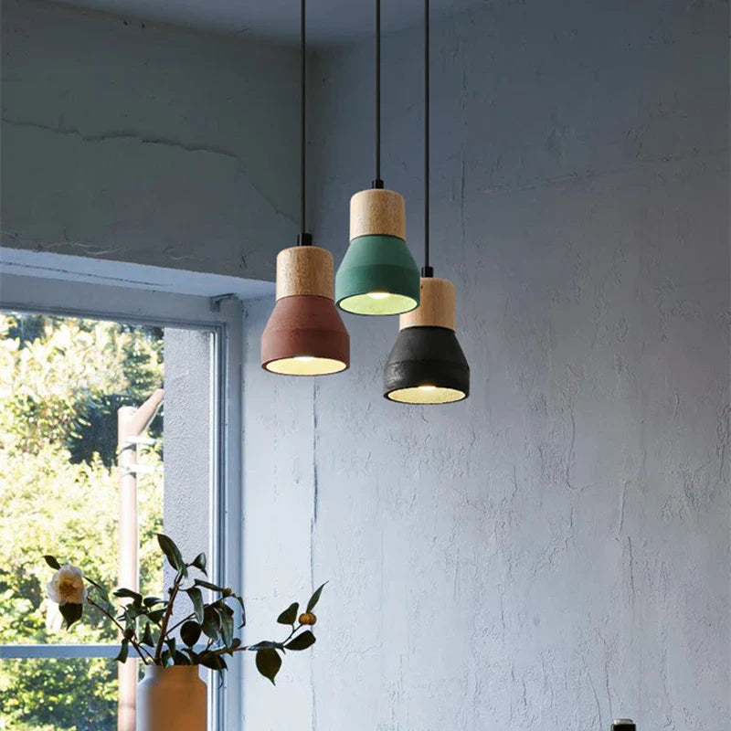 Macaron Cement - Suspension Lumières Vintage pour Restaurant