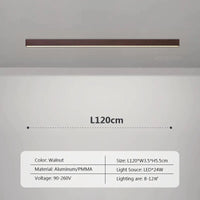 Lustre LED Bois Nordique Minimaliste