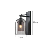 Applique murale loft en verre créatif pour un décor élégant