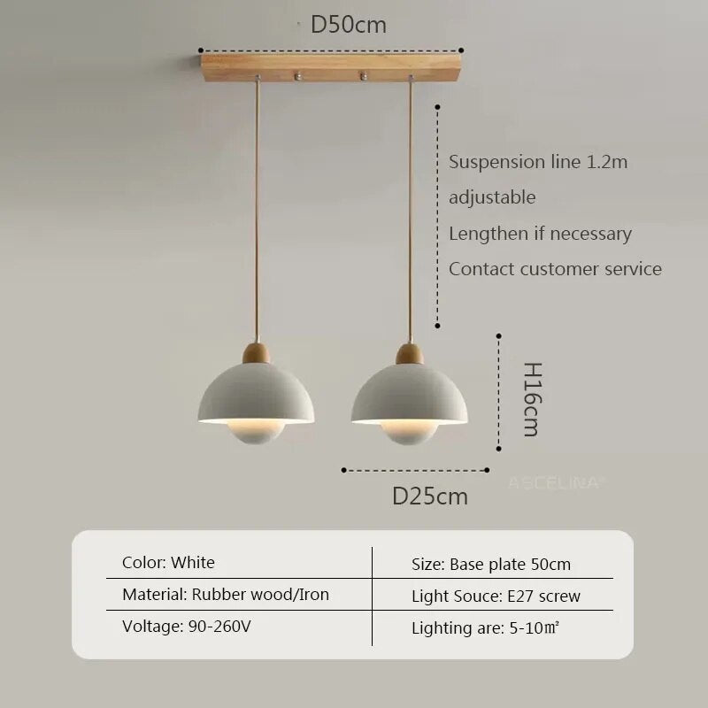 Suspension nordique en bois.