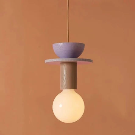 Lampe nordique en bois - Suspension LED - Décoration lumineuse pour la maison