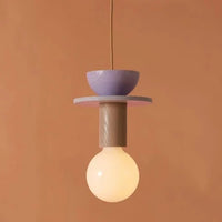 Lampe nordique en bois - Suspension LED - Décoration lumineuse pour la maison