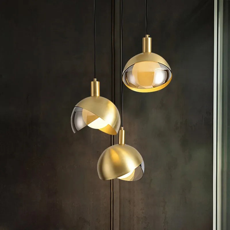 Suspension LED nordique en verre royal