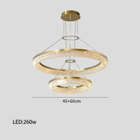 Lustre de luxe LED rond design moderne 2024 pour intérieur - Élégance Lumineuse