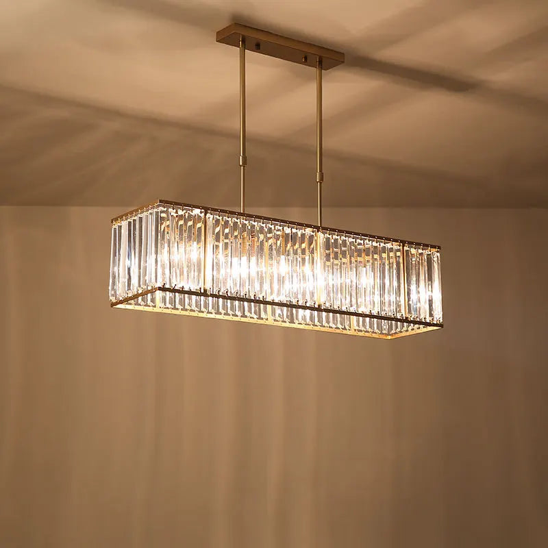 Lustre en cristal style américain moderne.