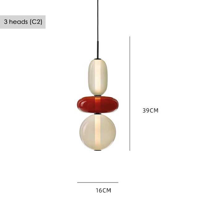Suspension Luxe en Verre Nouvé.