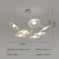 Lustre de salon moderne blanc décor à la maison LED suspendu pour hall chambre Loft salle à manger cuisine
