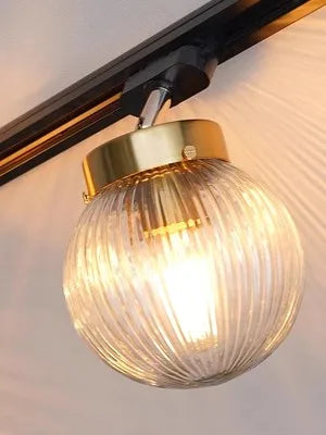 Plafonnier LED nordique en verre décoratif d'intérieur ajustable