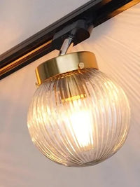 Plafonnier LED nordique en verre décoratif d'intérieur ajustable