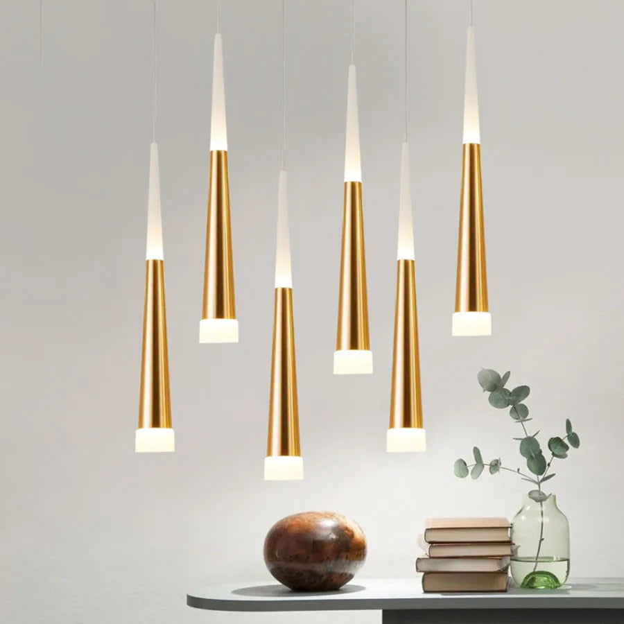Suspension lumineuse pour cuisine et salle à manger - Collection Nordique Long Tube