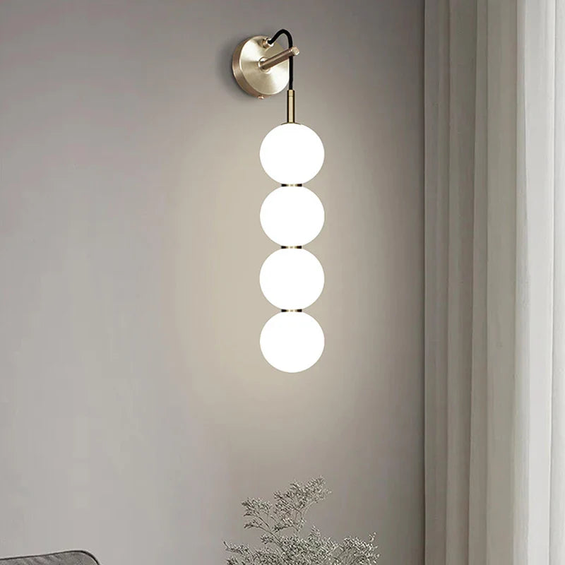 Suspension LED Nordica en verre gris fumé