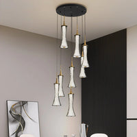 Lustre LED Escalier Fer Acrylique