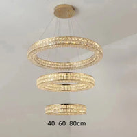 Lustre Moderne en Cristal à Deux Niveaux pour Décoration