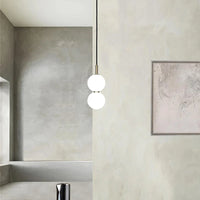 Suspension LED Nordica en verre gris fumé