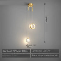 Éclairage de suspension LED pour chambre à coucher - Style Moderne et Élégant