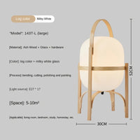 Lampe de bureau LED nordique en bois nordique