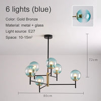 Lustre Noir Moderne avec Éclairage LED