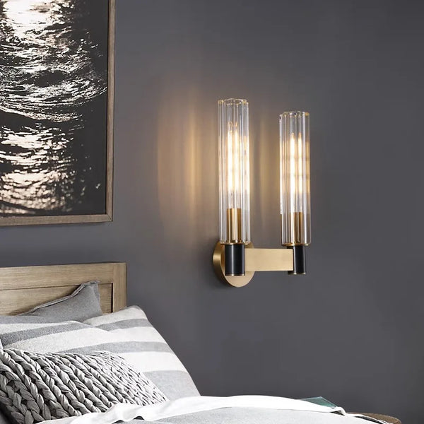 Applique murale italienne de luxe en cristal de cuivre "Crystal Luxe"
