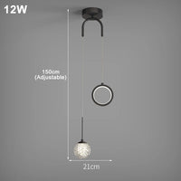 Lustre LED en cristal de luxe nordique - Éclat Brillant