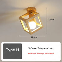 Plafonnier nordique en bois - Illuminaire LED