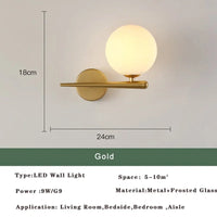 Lustre LED Moderne Nordic Gold & Black