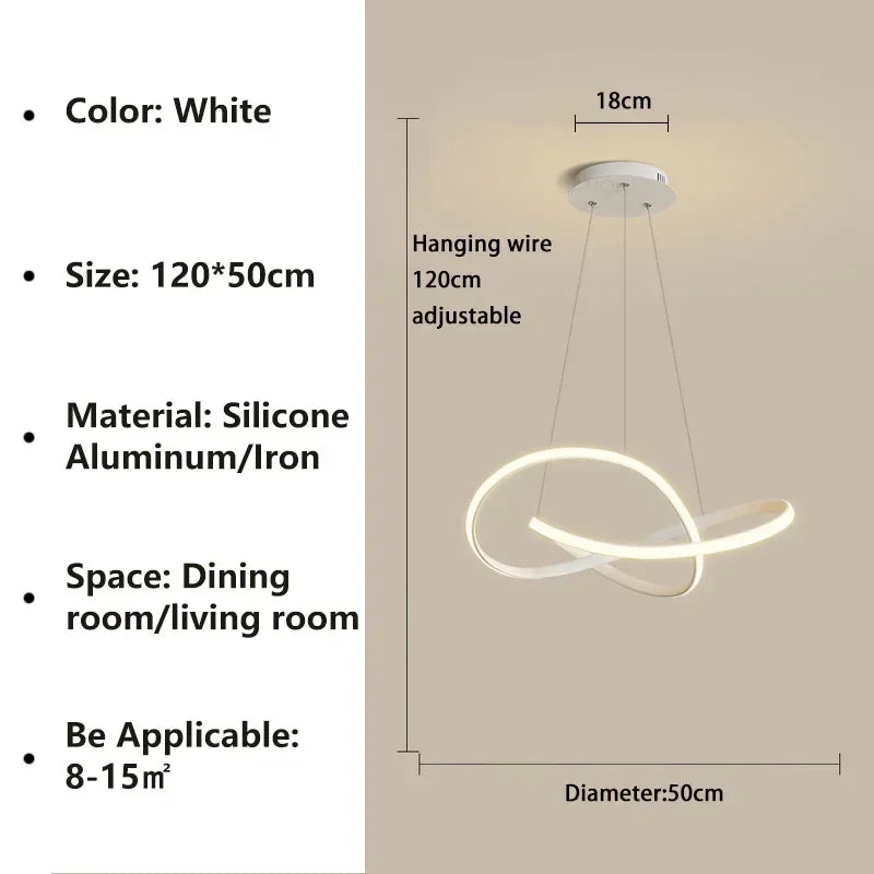 Lustre LED Design Moderne Doré - Luxe et Élégance
