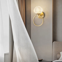 Applique murale LED Luxury en cristal de verre Ball