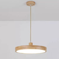 Suspension LED en bois Nordic Slim