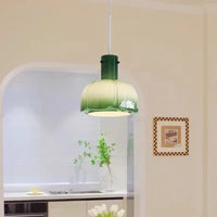 Suspension LED en verre au design nordique en suspension