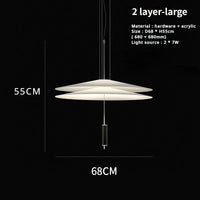Sandyha Lustre Style Soucoupe Volante LED Moderne pour Décoration Intérieure