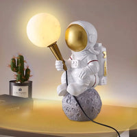 Lampe de table Astronaute Lune Veilleuse