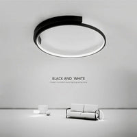 Plafonnier LED rond Design nordique pour salon et salle à manger
