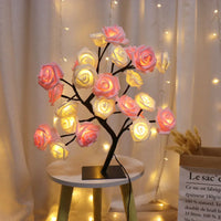 Lampe de table LED Nordique Cherry Blossom Crystal Veilleuse